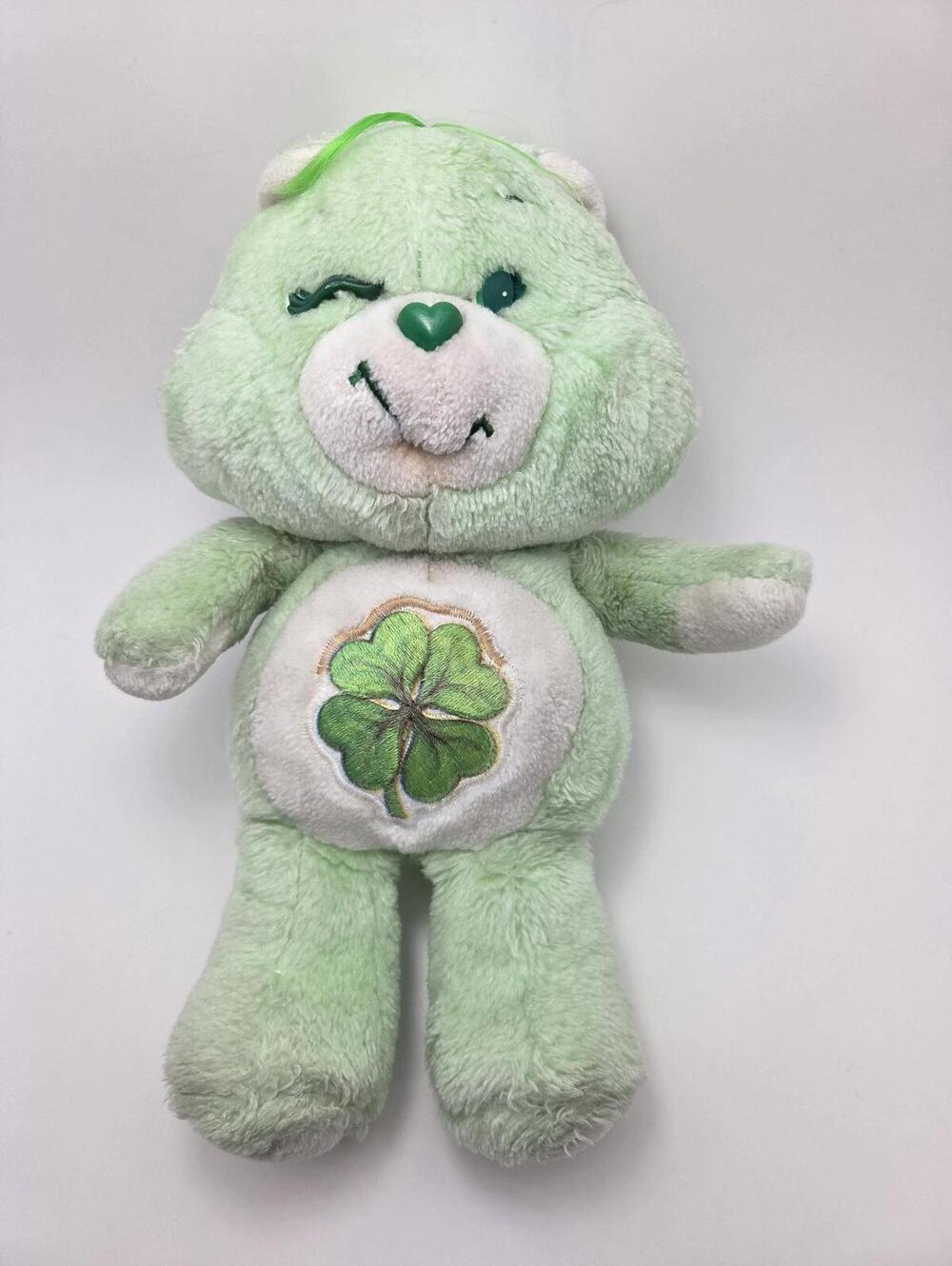 Vintage Kenner Care Bear 1983 Green Good Luck Care Bear! (12 inch)